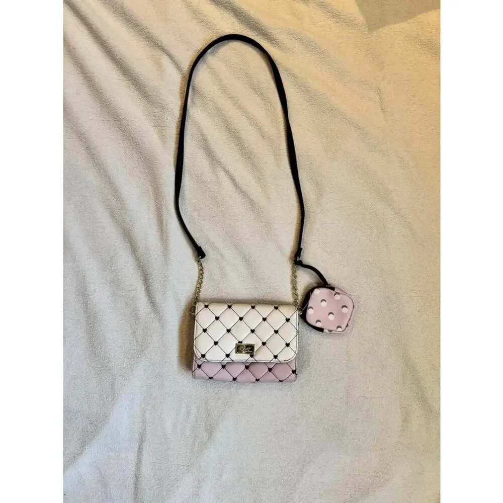Luv Betsey by Betsey Johnson Quilted Crossbody Bag with Detachable Coin Pouch
